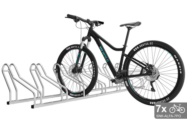 Stojan na 10 bicyklov ALFA, pozinkovaný