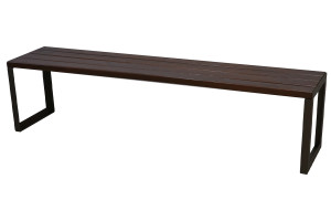 Kovová lavička LK-35, 180cm, Palisander, Farebná