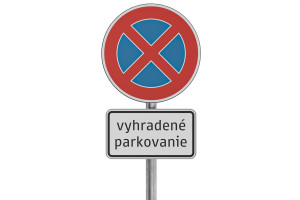 Značka Vyhradené parkovanie komplet