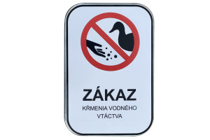 Značka Zákaz kŕmenia vodného vtáctva, 315x420mm