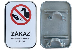 Značka Zákaz kŕmenia vodného vtáctva, 315x420mm
