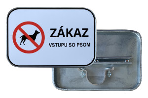 Značka Zákaz vstupu so psom, 300x200mm