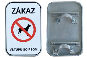 Značka Zákaz vstupu so psom, 315x420mm
