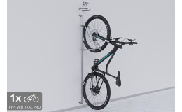 Držiak na bicykel na stenu VERTIKAL PRO pre elektobicykel, Pozink