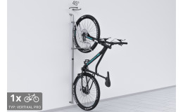 Držiak na bicykel na stenu VERTIKAL PRO, Pozink