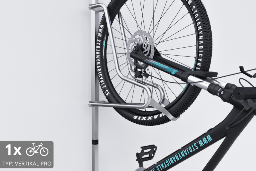 Držiak na bicykel na stenu VERTIKAL PRO, Pozink