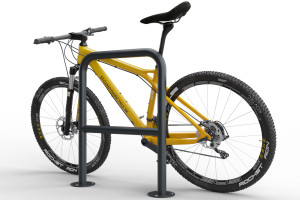 Cyklostojan U s priečkou 60x80cm, Ø 48,3 mm, Farebný