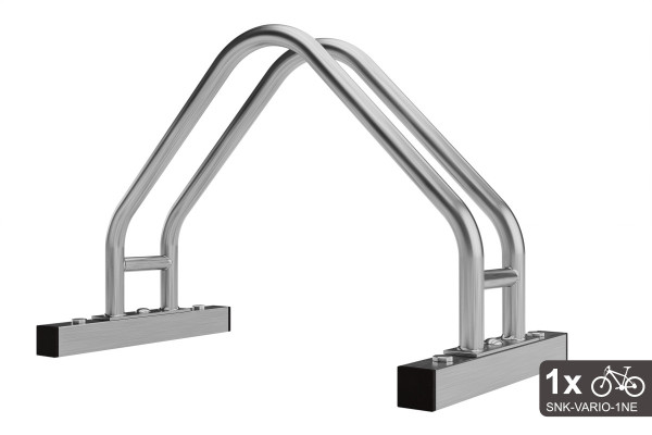 Obojstranný stojan na bicykel VARIO 1 miestny, nerezový