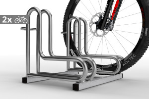 Stojan na bicykle IQ 2 miestny, nerezový Stojan na bicykle IQ 2 miestny, nerezový
