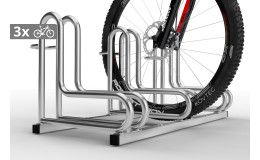 Stojan na bicykle IQ 3 miestny, pozinkovaný
