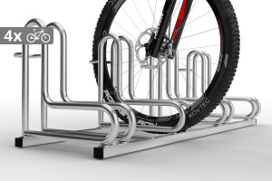 Stojan na bicykle IQ 4 miestny, pozinkovaný