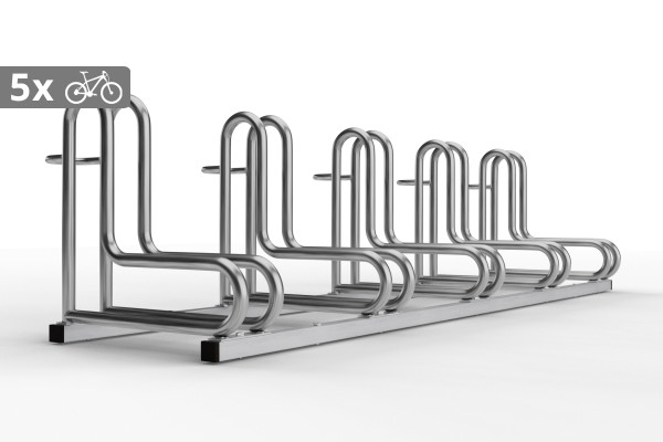 Stojan na bicykle IQ 5 miestny, nerezový