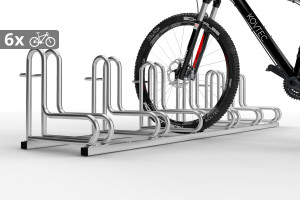 Stojan na bicykle IQ 6 miestny, pozinkovaný	