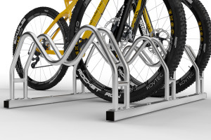 Obojstranný stojan na 3 bicykle MEGA, pozinkovaný Obojstranný stojan na 3 bicykle MEGA, pozinkovaný