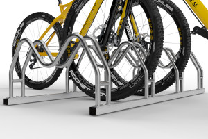 Obojstranný stojan na 4 bicykle MEGA, nerezový