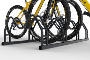 Obojstranný stojan na 4 bicykle MEGA, farebný