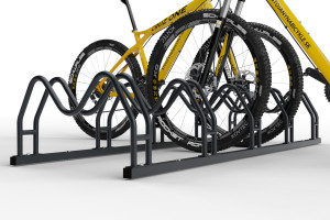 Obojstranný stojan na 5 bicyklov MEGA, pozinkovaný