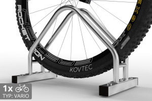 Obojstranný stojan na bicykel VARIOS 1 miestny, pozinkovaný Obojstranný stojan na bicykel VARIOS 1 miestny, pozinkovaný