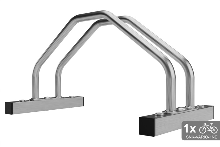 Obojstranný stojan na bicykel VARIO 1 miestny, nerezový