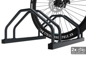 Obojstranný stojan na 3 bicykle VARIO 3 miestny, farebný Obojstranný stojan na 3 bicykle VARIO 3 miestny, farebný