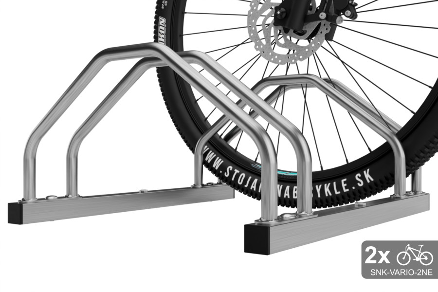 Obojstranný stojan na 3 bicykle VARIO 3 miestny, nerezový