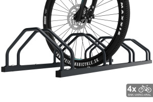 Obojstranný stojan na 4 bicykle, VARIO 4 miestny, farebný