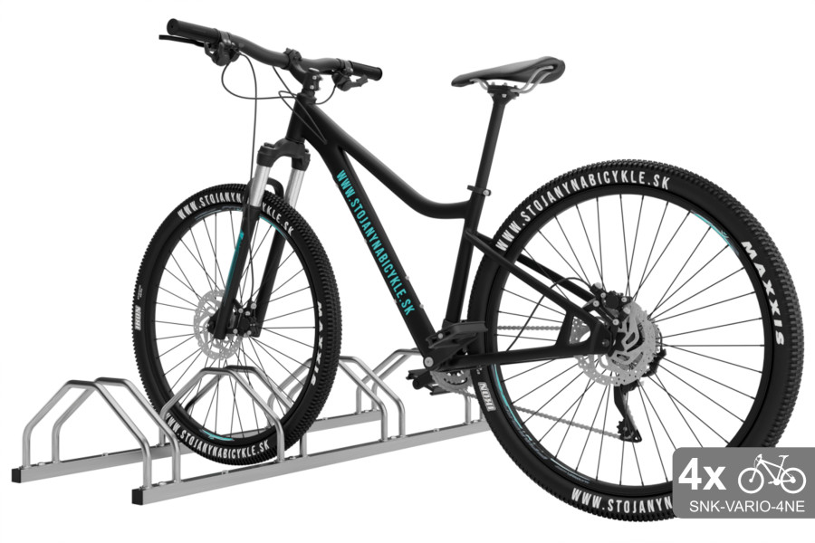 Obojstranný stojan na 4 bicykle, VARIO 4 miestny, nerezový