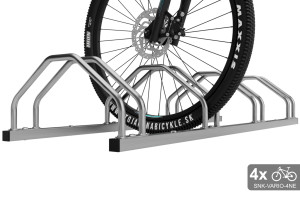 Obojstranný stojan na 4 bicykle, VARIO 4 miestny, nerezový