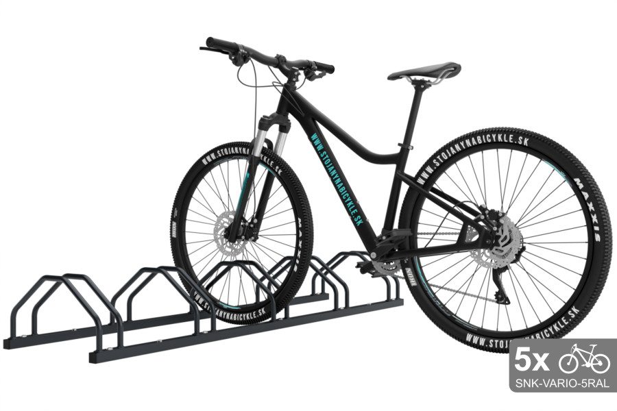 Obojstranný stojan na 5 bicyklov, VARIO 5 miestny, farebný