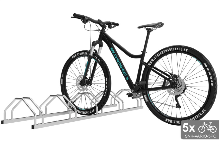 Obojstranný stojan na 5 bicyklov, VARIO 5 miestny, pozinkovaný