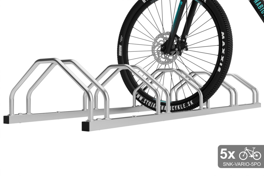 Obojstranný stojan na 5 bicyklov, VARIO 5 miestny, pozinkovaný