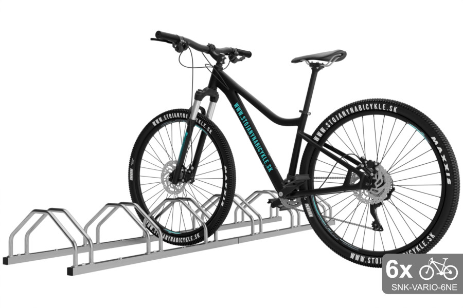 Obojstranný stojan na 6 bicyklov, VARIO 6 miestny, nerezový