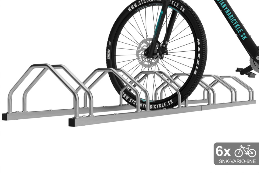 Obojstranný stojan na 6 bicyklov, VARIO 6 miestny, nerezový
